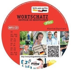 TESTE DEIN DEUTSCH PLUS. Wortschatz. Deutsch im Berufsleben. Poziom A2-B1-B2. Książka + fiszki obrazkowe + CD MP3