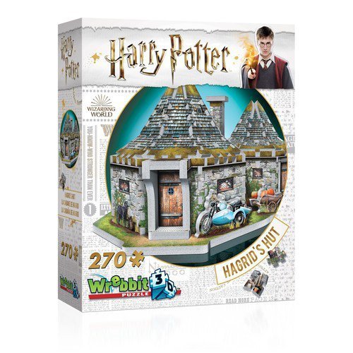 Wrebbit 3D Puzzle Harry Potter Hagrid&#039;s Hut 270