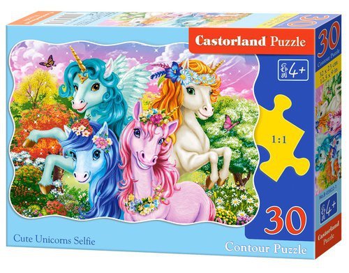 Puzzle 30 Cute Unicorns Selfie