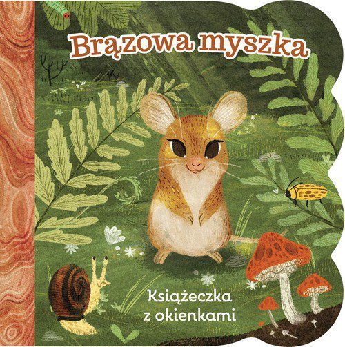 Brązowa myszka Książeczka z okienkami