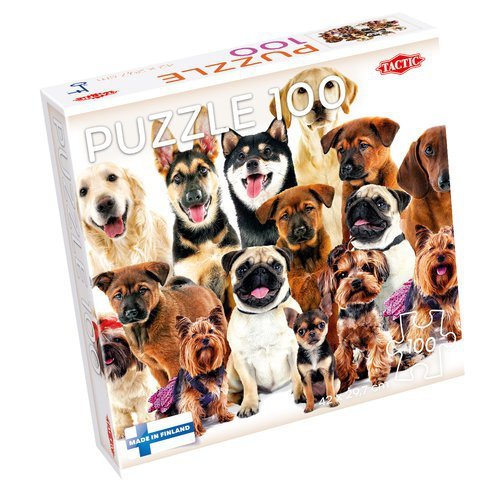Puzzle 100 el. Zabawne psiaki