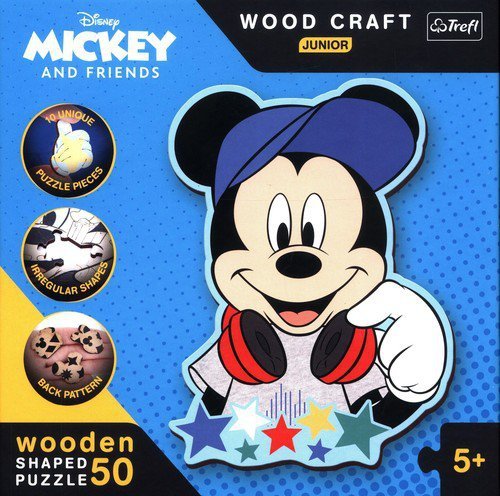 Puzzle 50 Wood Craft Junior W świecie Mickey