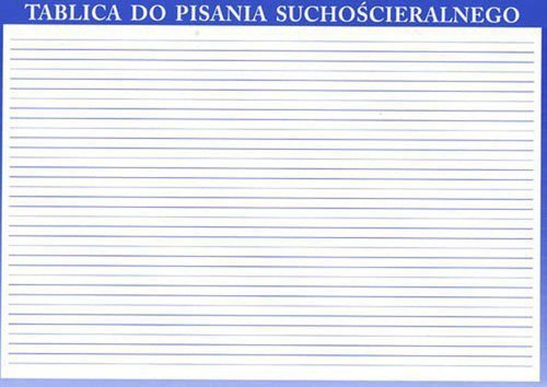 Tablica do pisania suchościeralnego