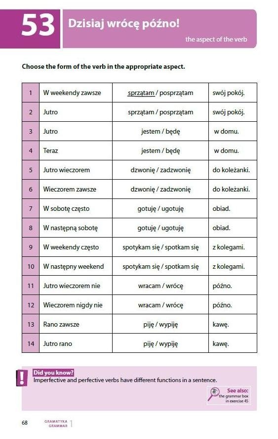 Testuj swój polski. Gramatyka 1 