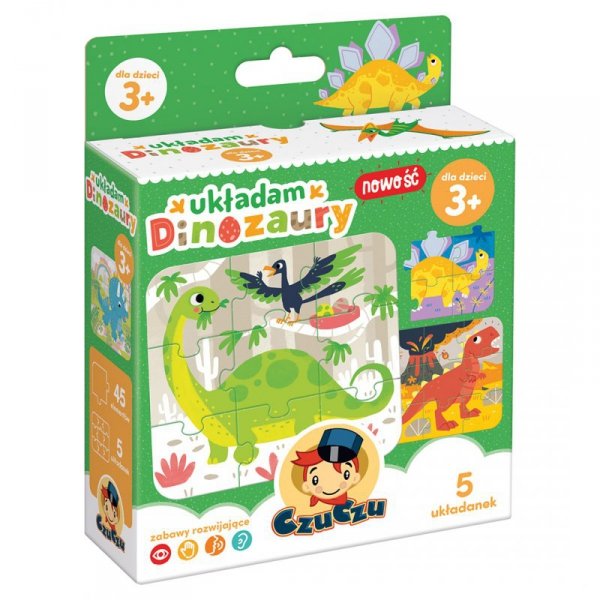 Puzzle Układam Dinozaury CzuCzu