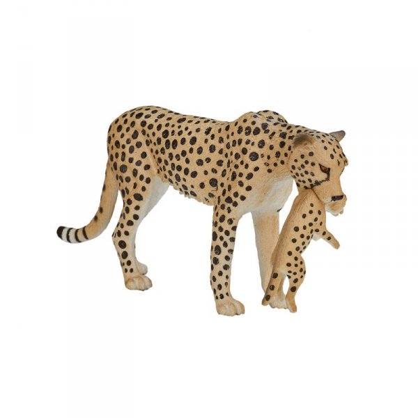 Figurka Gepard z młodym