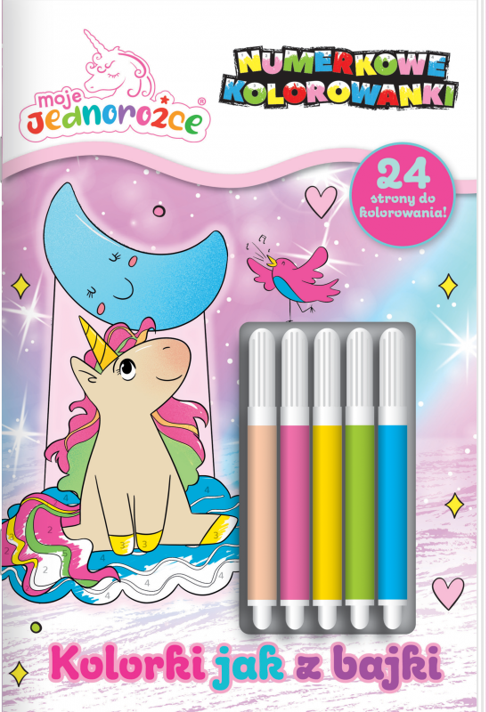 Kolorki jak z bajki. Moje Jednorożce. Numerkowe kolorowanki
