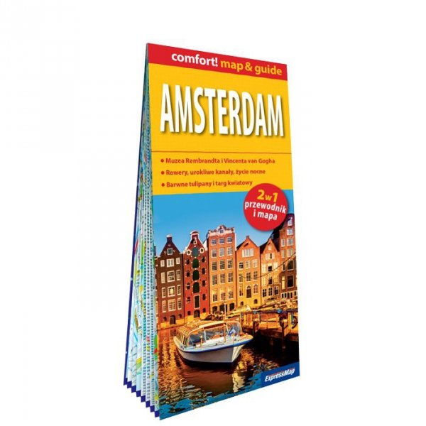 Amsterdam map&guide PL laminat 2024