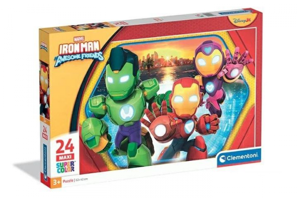 Puzzle 24 Maxi Super kolor Iron Man and His Awesome friends 24829