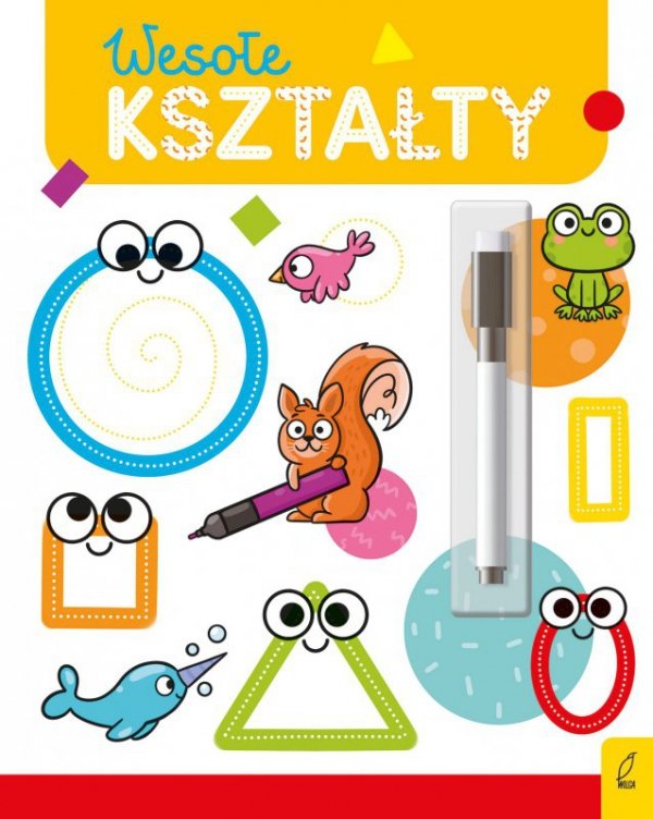 Wesołe kształty. Flamaster suchościeralny. Wesoła nauka