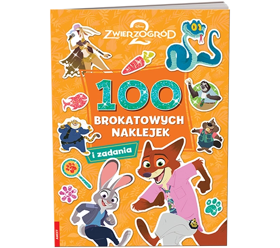 Disney Zwierzogród 2 100 brokatowych naklejek NB-9110