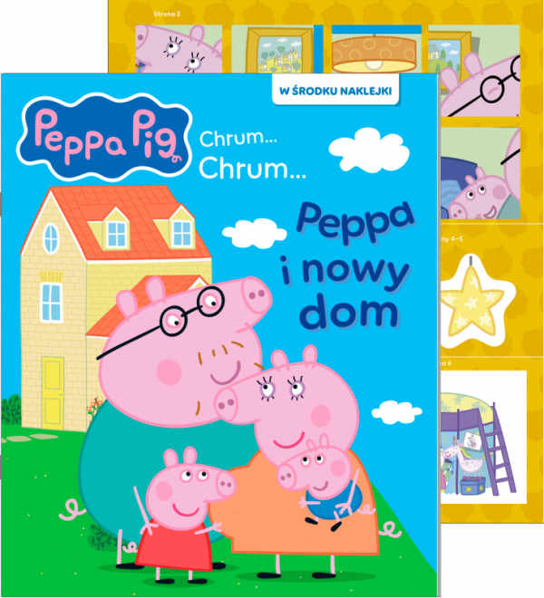 Nowy dom Peppy. Activity z naklejkami. Świnka Peppa. Chrum... Chrum...