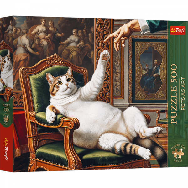 Puzzle 500 Trefl Premium Plus Pets as Art Jego Puszysta Wysokość 37627