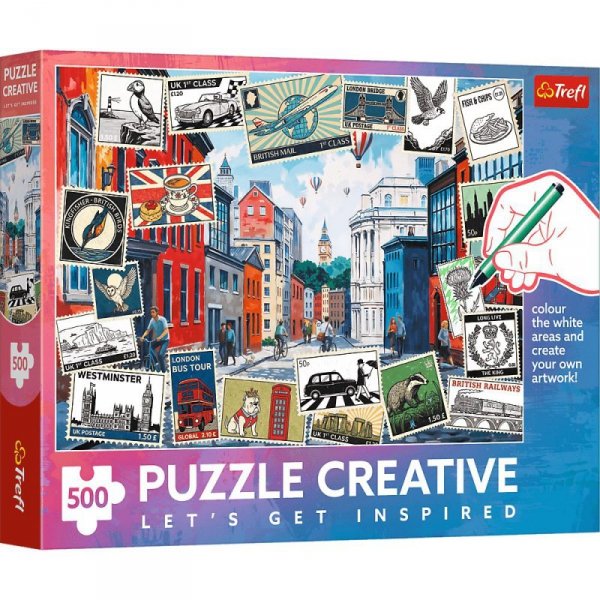 Puzzle 500 Creative Pozdrowienia z Londynu 37563