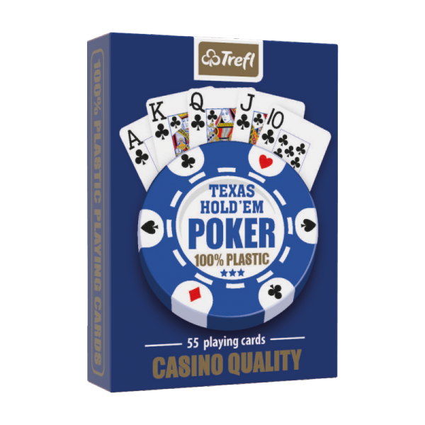 Karty do gry Poker 100% Plastik, różne kolory