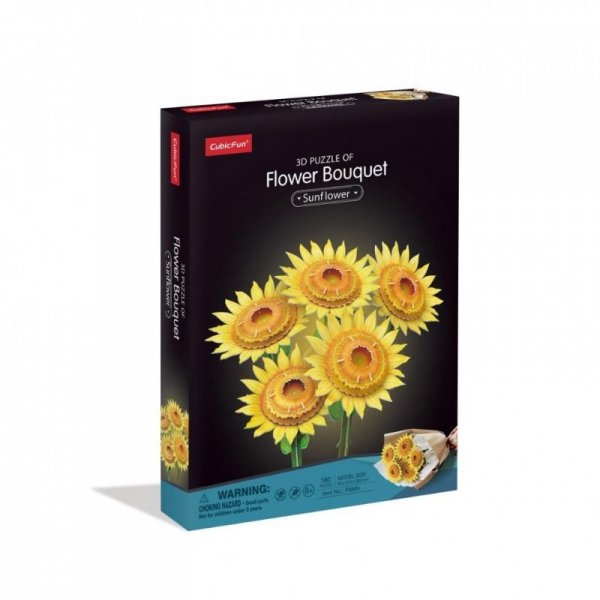 Cubic Fun. Duży bukiet kwiatów. Słoneczniki