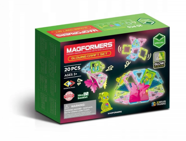Magformers. Glowing Craft  20 elementów