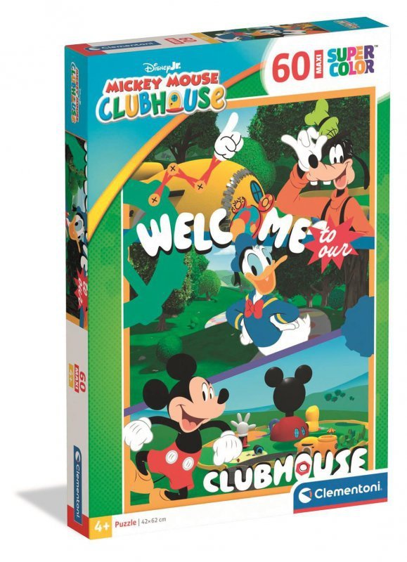 Puzzle 60 elementów. Maxi. Super kolor. Mickey Mouse Clubhouse