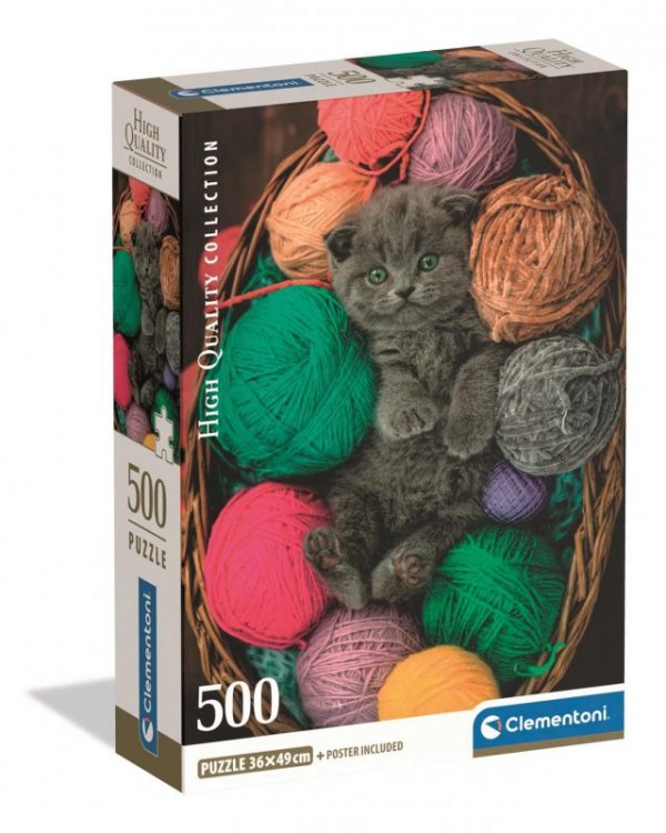 Puzzle 500 elementów. Compact. Fluffy Kitten