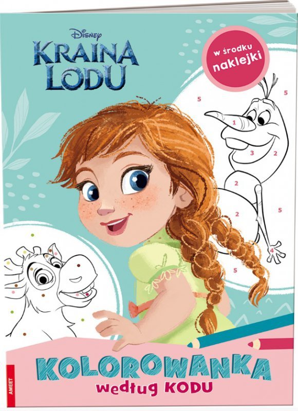 Kolorowanka według kodu. Kraina lodu