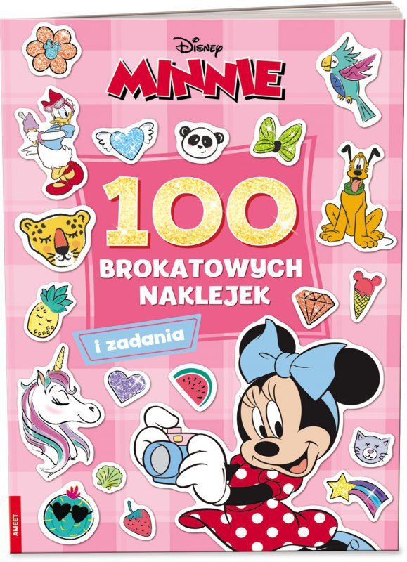 Minnie. 100 brokatowych naklejek. Wydawnictwo Ameet