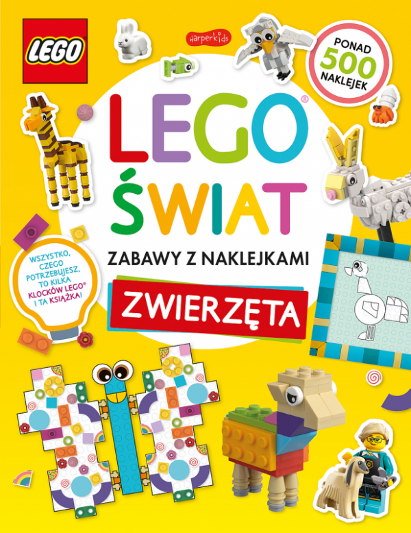 Zwierzęta. LEGO świat. Zabawy z naklejkami