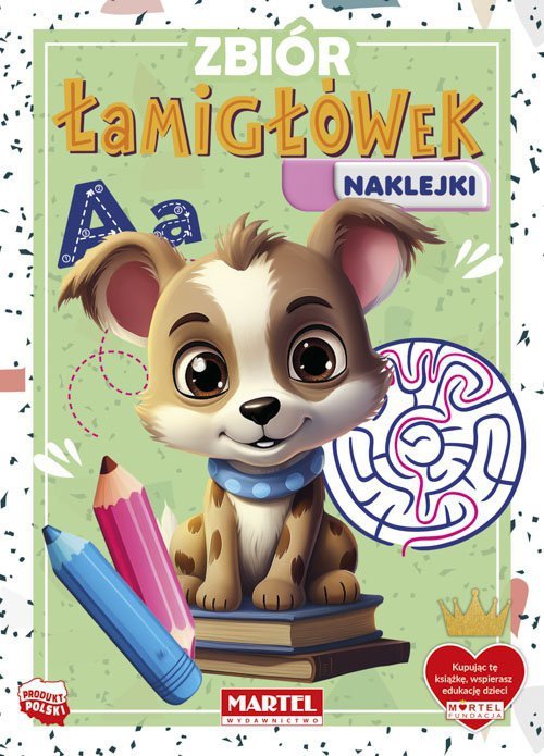 Zbiór łamigłówek z naklejkami. Martel