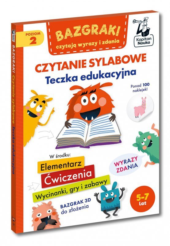 Bazgraki czytają wyrazy i zdania. Teczka edukacyjna. Kapitan Nauka