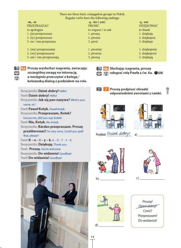 Survival Polish Crash Course Classroom Edition. Podręcznik studenta - przykładowa strona
