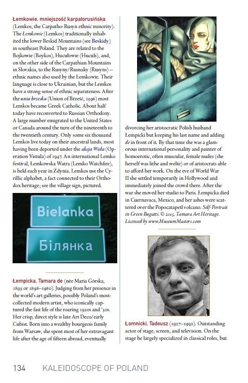 Kaleidoscope of Poland. A cultural encyclopedia - przykładowa strona