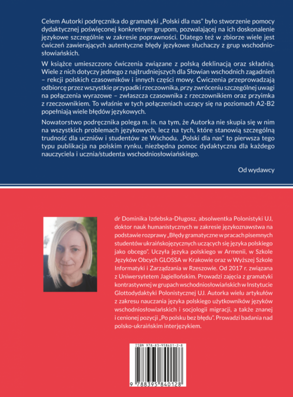 Polski dla nas. Deklinacja i składnia kontrastywnie dla Słowian wschodnich (A2-B2)