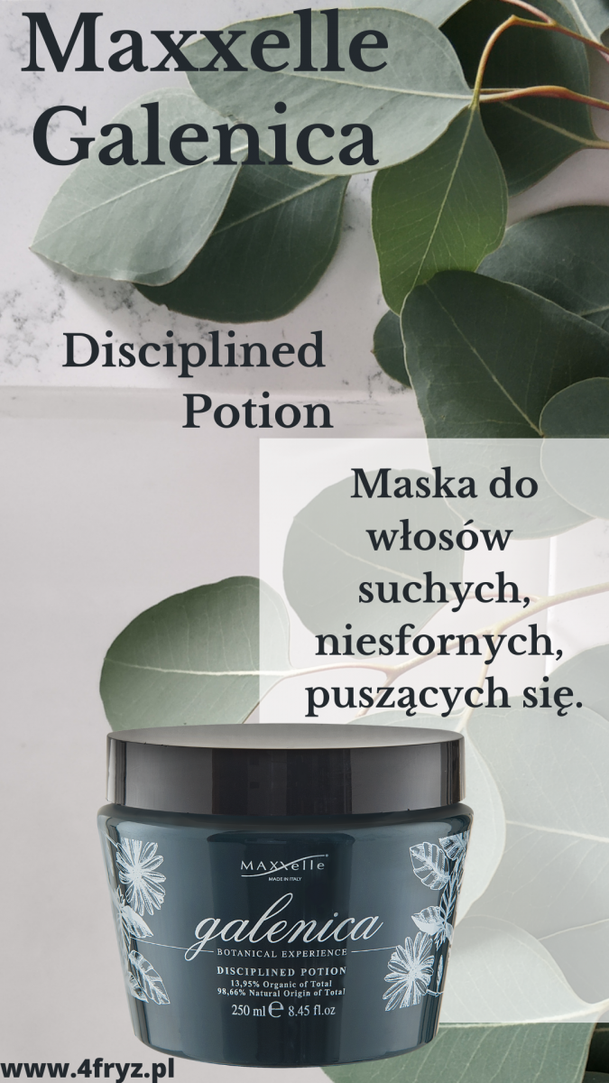 MAXXelle DISCIPLINED POTION- Maska do włosów suchych i puszących się 250ml.