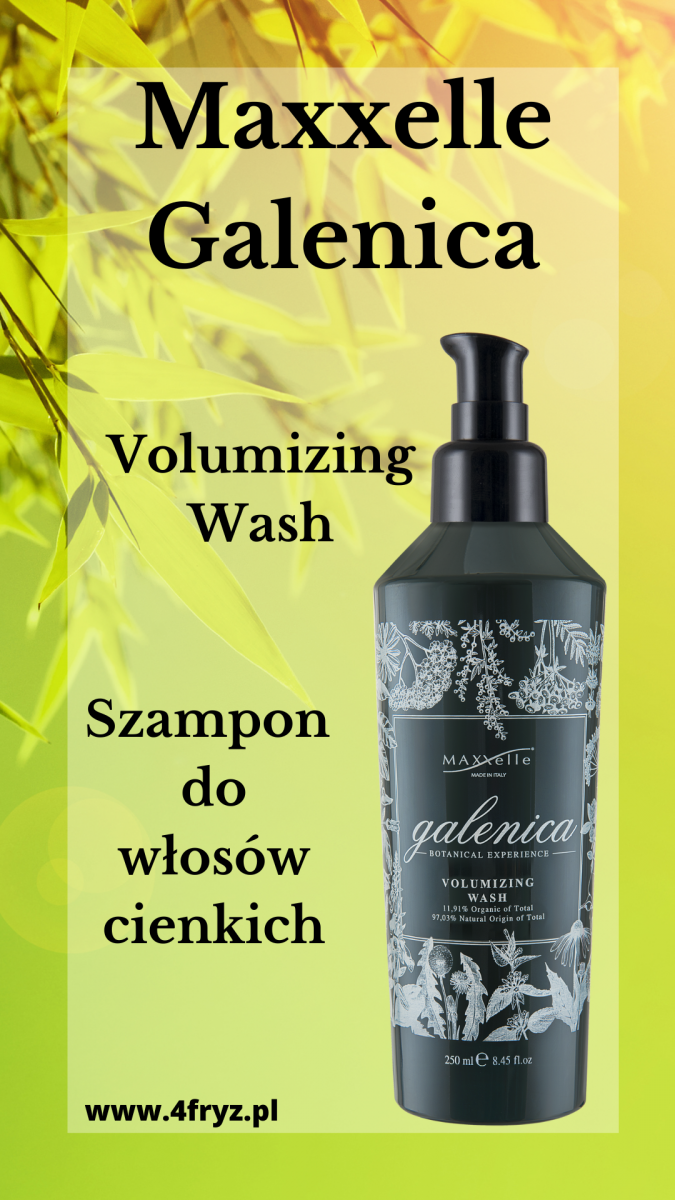 MAXXelle GALENICA VOLUMIZING WASH- Szampon zwiększający objętość do włosów cienkich 1000ml.