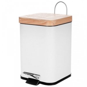 KOSZ NA ŚMIECI 16x16CM 3L BIAŁY BRUNBESTE BB-1132