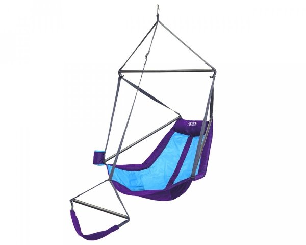 Lounger Hanging Chair, Purple/ Teal