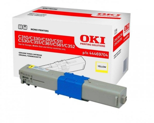 OKI Toner C310/330/510 Yellow 44469704 2K