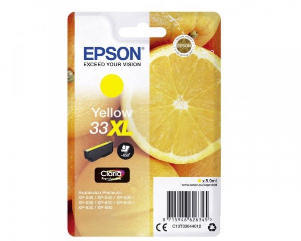 Epson Tusz T33XL Stylus T3364 Yellow 8,9ml