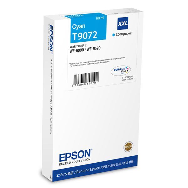 Epson Tusz T9072 Cyan XXL 69ml