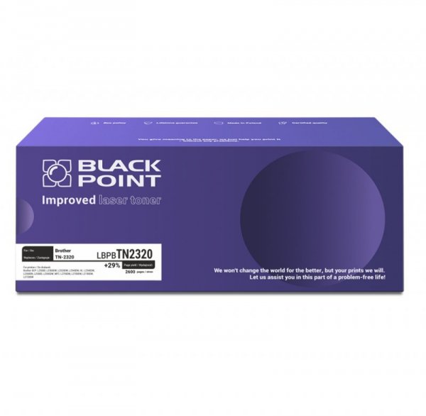 Black Point toner LBPBTN2320 zastępuje Brother TN-2320, 2600 stron
