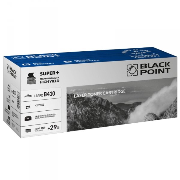 Black Point toner LBPPOB410 zastępuje Oki 43979102, 4500 stron