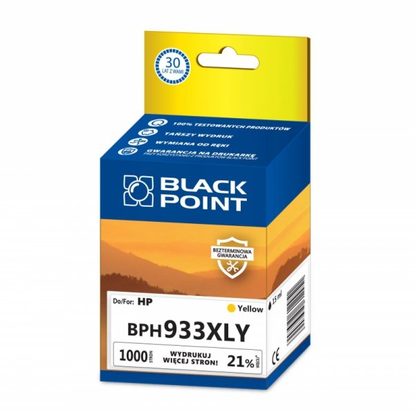 Black Point tusz BPH933XLY zastępuje HP CN056AE, żółty