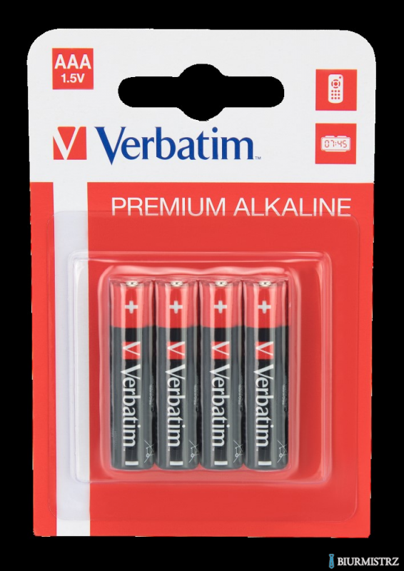 Baterie VERBATIM ALKALICZNE LR03 AAA BLISTER 4szt. 49920