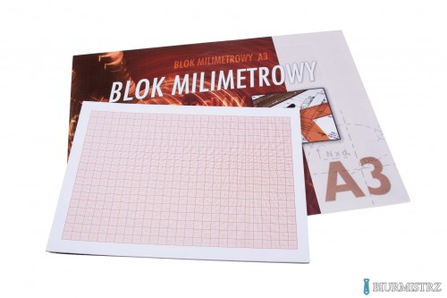 Blok milimetrowy A3 20k KRESKA  448
