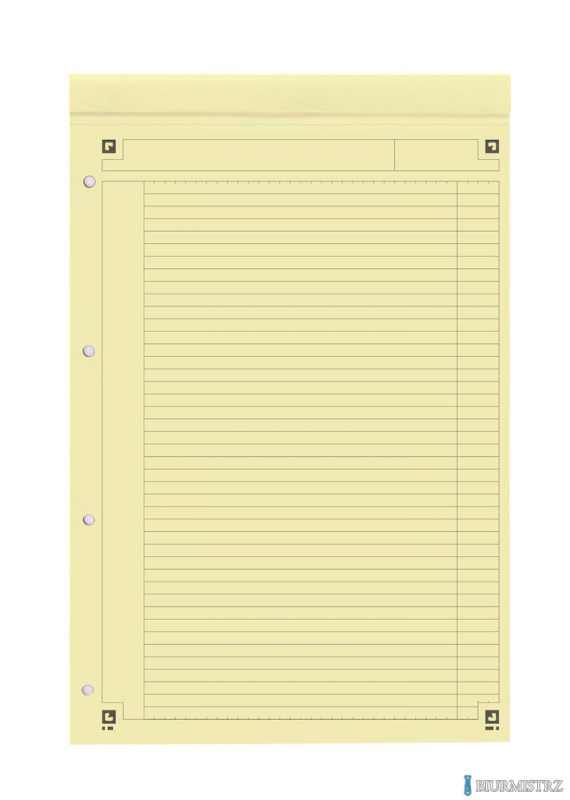 Notatnik A4+ 80k linia żółty OXFORD Notepad International 100100101