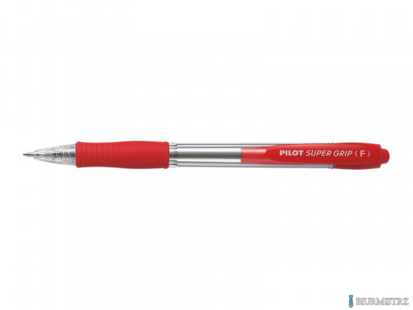 Długopis olejowy automatyczny PILOT SUPER GRIP czerwony PIBPGP-10R-R