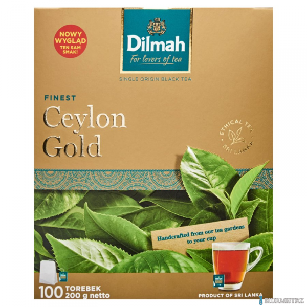 Herbata DILMAH CEYLON GOLD 100szt x2g saszetki czarna