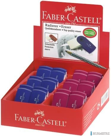 Gumka SLEEVE mini czer/nieb FC182411 FABER CASTELL (X)