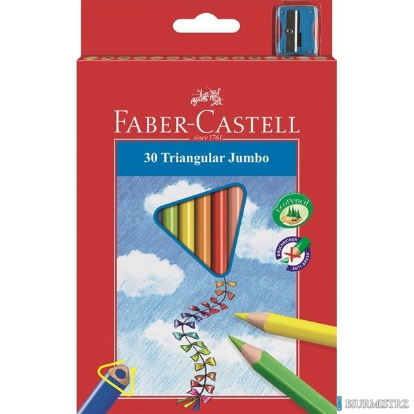 Kredki trójkątne FABER-CASTELL Junior Grip 30 kolorów 116530 FC