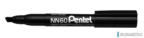 Marker permanentny NN60 czarny ścięta końcówka PENTEL