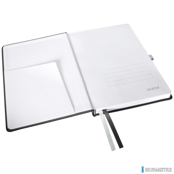 Notatnik w twardej oprawie Leitz Style A5, w kratkę, czarny 44860094
